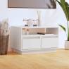 TV Cabinet White 60x35x37 cm Solid Wood Pine Colour white Quantity in Package 1 