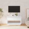 TV Cabinet High Gloss White 70x41x44 cm Engineered Wood Colour high gloss white Quantity in Package 1 