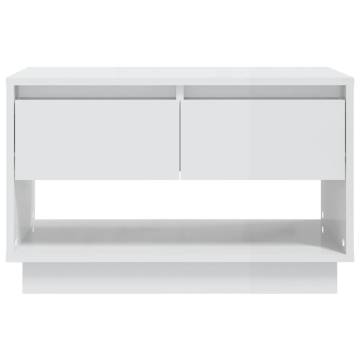 High Gloss White TV Cabinet - Stylish & Functional | Hipo Market