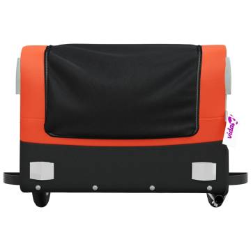 Bike Trailer Black & Orange 30kg Iron - Durable & Versatile