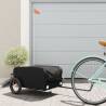 Bike Trailer Black 30 kg Iron Colour black Size 122 x 52.5 x 42.5 cm 