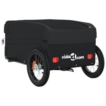 Bike Trailer Black 30 kg Iron - Sturdy & Versatile