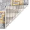 Washable Grey and Gold Rug 150x230 cm | Anti Slip & Stylish