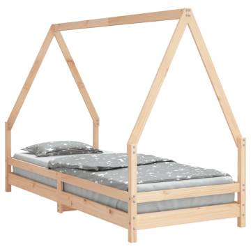 Kids Bed Frame 90x200 cm Solid Wood Pine - Fun & Durable