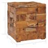 Storage Stool in Solid Teak Wood - Timeless Home Decor