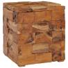 Storage Stool in Solid Teak Wood - Timeless Home Decor