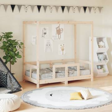 Kids Bed Frame 70x140 cm - Solid Pine Wood | Hipomarket