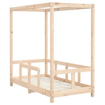 Kids Bed Frame 70x140 cm - Solid Pine Wood | Hipomarket