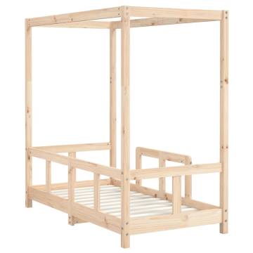 Kids Bed Frame 70x140 cm - Solid Pine Wood | Hipomarket