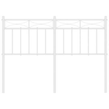 Metal Headboard White 120 cm - Stylish and Sturdy Design