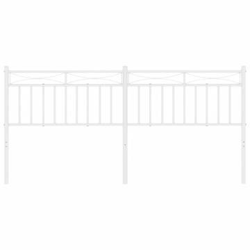 Stylish White Metal Headboard - 200 cm | Hipomarket