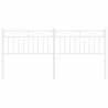 Stylish White Metal Headboard - 200 cm | Hipomarket