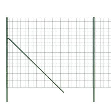 Galvanised Steel Wire Mesh Fence Green 2x10 m | HipoMarket