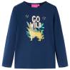 Kids' T-shirt with Long Sleeves Navy Blue 104 Colour navy blue Size 104 (3-4y) 