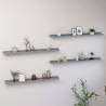 Wall Shelves 4 pcs Grey 100x9x3 cm Colour grey Size 100 x 9 x 3 cm Quantity in Package 4 Number of Pieces 1 