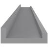 Grey Wall Shelves (4 pcs) | Stylish Storage Solution