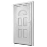 Front Door White 98x198 cm PVC - Durable & Secure Entry