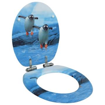 WC Toilet Seat with Soft Close - Penguin Design | Hipomarket