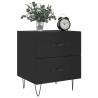 Modern Black Bedside Cabinets - 2 pcs | Hipomarket