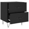 Modern Black Bedside Cabinets - 2 pcs | Hipomarket