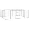 Outdoor Dog Kennel Galvanised Steel 24.2 m² | HipoMarket