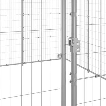 Outdoor Dog Kennel Galvanised Steel 24.2 m² | HipoMarket