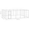 Outdoor Dog Kennel Galvanised Steel 24.2 m² | HipoMarket