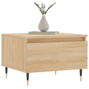 Elegant Sonoma Oak Coffee Table - 50x46x35 cm | HipoMarket