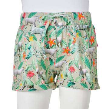 Kids' Drawstring Shorts - Light Khaki 116 | Hipo Market