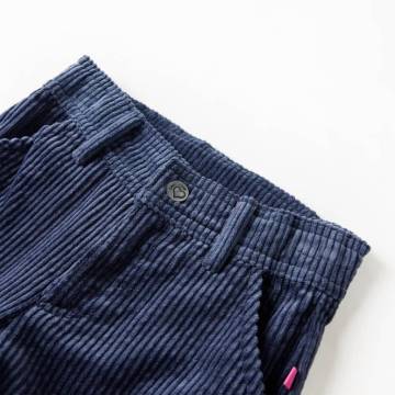 Kids' Navy Corduroy Pants - Comfortable & Stylish (Size 104)