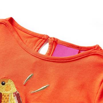 Kids' Long Sleeve T-Shirt - Dark Orange 104 | Hipo Market