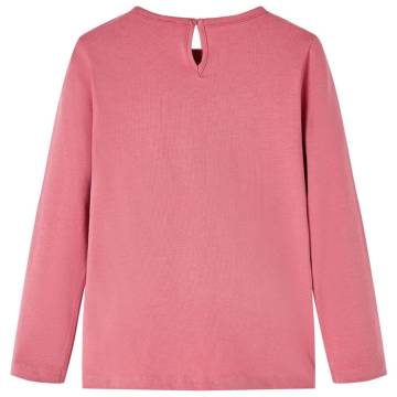 Kids' Long Sleeve T-shirt - Old Pink | Size 140 - Hipomarket