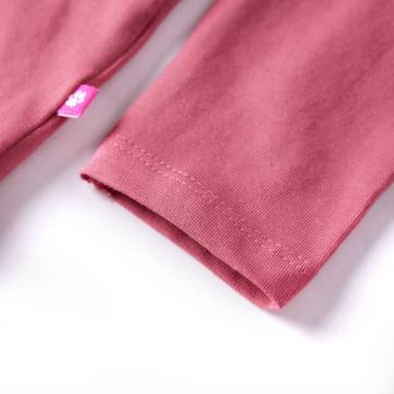 Kids' Long Sleeve T-shirt - Old Pink | Size 140 - Hipomarket