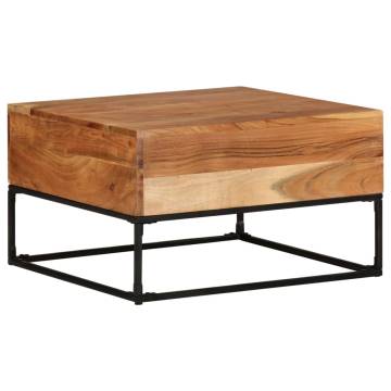 Solid Acacia Wood Coffee Table - 68x68x41 cm | HipoMarket