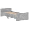 Concrete Grey Bed Frame 75x190 cm | Stylish & Durable Design