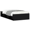 Black Bed Frame 100x200 cm - Stylish & Practical Design