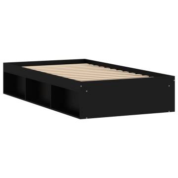 Black Bed Frame 100x200 cm - Stylish & Practical Design