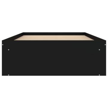 Black Bed Frame 100x200 cm - Stylish & Practical Design