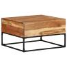 Solid Acacia Wood Coffee Table - 68x68x41 cm | HipoMarket