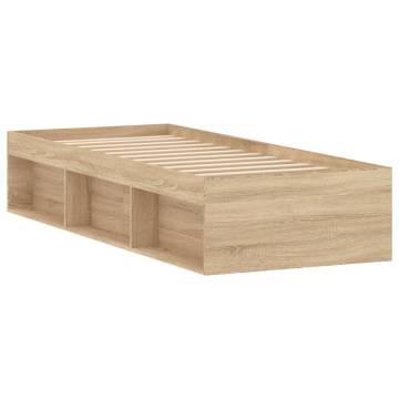 Sonoma Oak Bed Frame 75x190 cm Small Single | HipoMarket