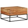 Solid Acacia Wood Coffee Table - 68x68x41 cm | HipoMarket