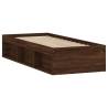 Brown Oak Bed Frame 75x190 cm Small Single | Hipomarket