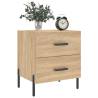 Stylish Sonoma Oak Bedside Cabinets - 2 pcs - Hipomarket UK