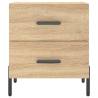 Stylish Sonoma Oak Bedside Cabinets - 2 pcs - Hipomarket UK