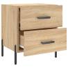 Stylish Sonoma Oak Bedside Cabinets - 2 pcs - Hipomarket UK