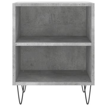 Elegant Bedside Cabinets - 2 pcs Concrete Grey | Hipomarket UK