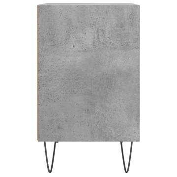 Elegant Bedside Cabinets - 2 pcs Concrete Grey | Hipomarket UK