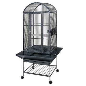 Strong Parrot Cage Villa Minerva - Silverstone Grey 46x46x144 cm