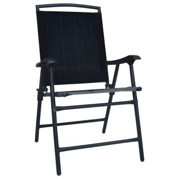 3 Piece Bistro Set - Black Steel | Stylish Garden Furniture