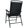 3 Piece Bistro Set - Black Steel | Stylish Garden Furniture